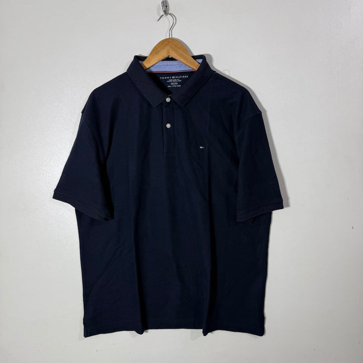 TOMMY HILFIGER COTTON POLO TSHIRT BLUE COLOUR