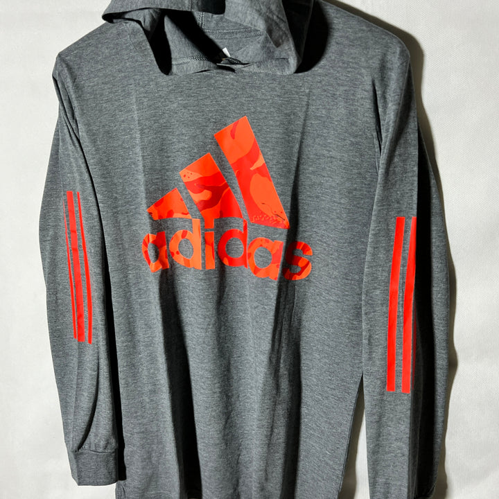 ADIDAS LONG SLEEVES COTTON TSHIRT WITH HOOD