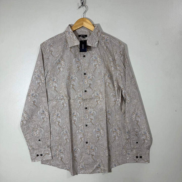 ALFANI PRINTED CASUAL COTTON SHIRT BRAND NEW