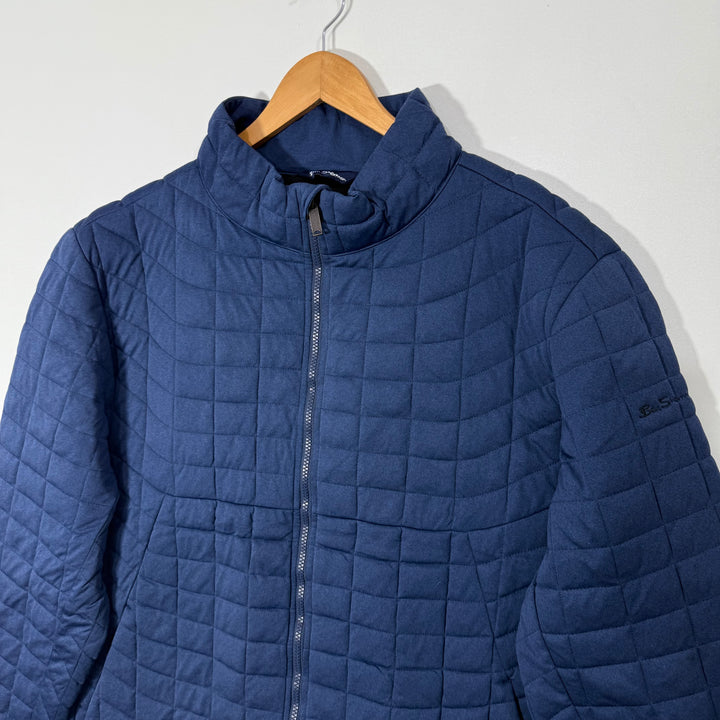 BEN SHERMAN QUILTED PUFFER JACKET BLUE COLOUR