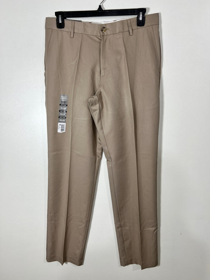 FALLS CREEK EASY CARE STRAIGHT FIT COTTON CHINO PANT BRAND NEW WITHOUT STRETCH