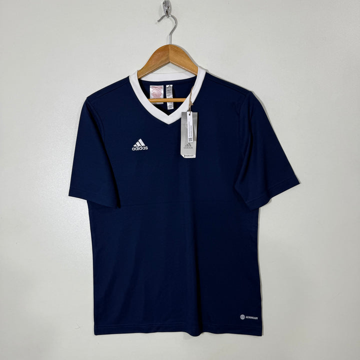 ADIDAS AEROREADY V NECK SPORT TSHIRT BRAND NEW BLUE COLOUR