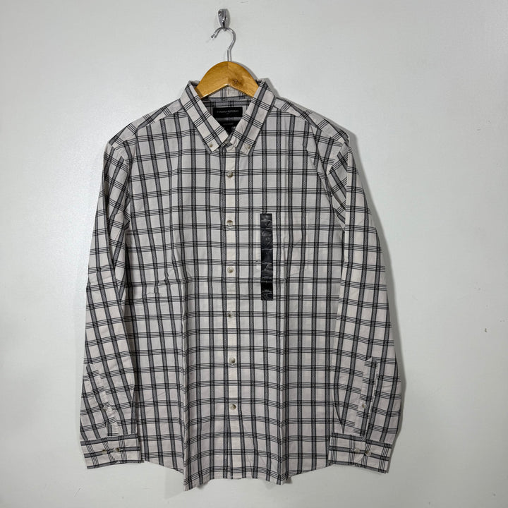 BANANA REPUBLIC UNTUCKED FIT BUTTON DOWN CASUAL COTTON SHIRT BRAND NEW