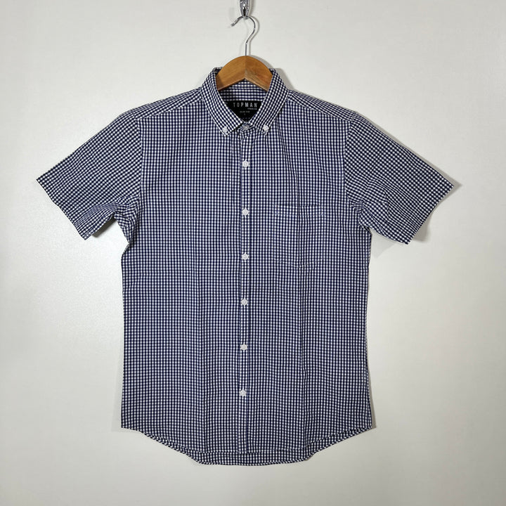 TOPMAN BUTTON DOWN HALF SLEEVES SHIRT