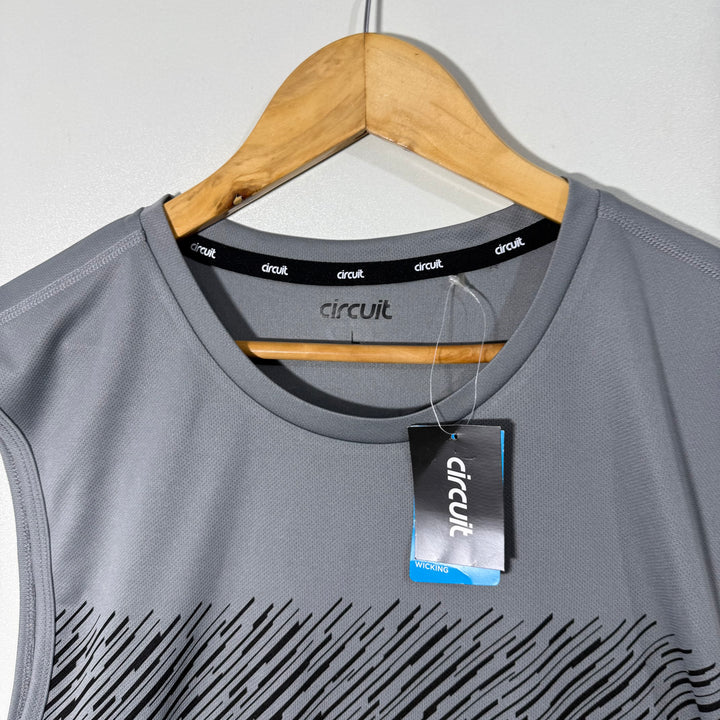 CIRCUIT RUNNING SPORT SLEEVES LESS BRAND NEW GREY COLOUR