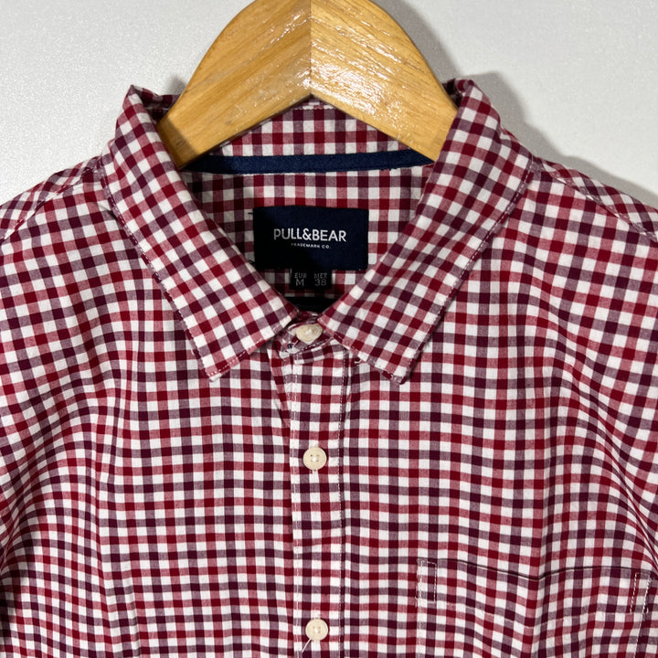 PULL & BEAR BUTTON DOWN CASUAL COTTON SHIRT