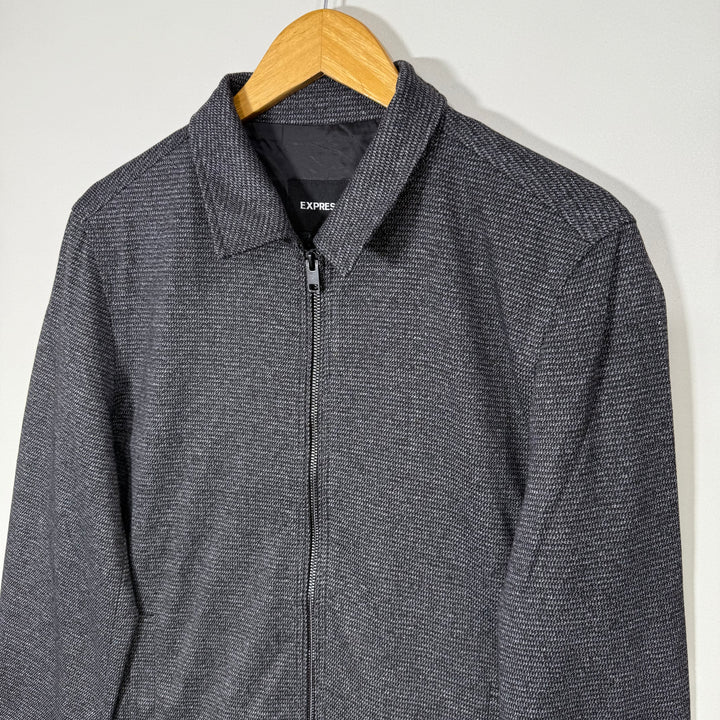 EXPRESS SHIRT COLLAR TEXTURED JACKET