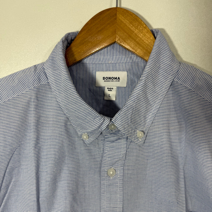 SONOMA BUTTON DOWN HALF SLEEVES COTTON SHIRT BRAND NEW