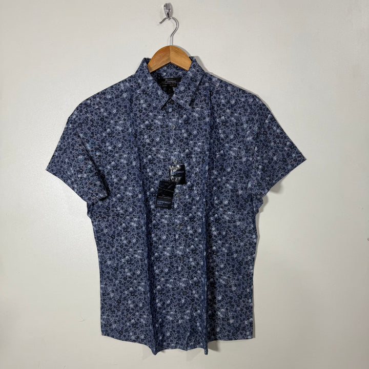 MARC ANTHONY SLIM FIT LUXURY PRINTED COTTON SHIRT BRAND NEW