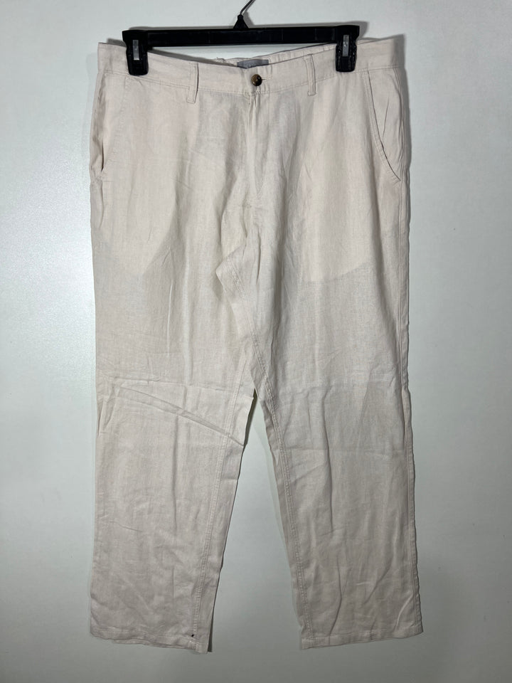MARKS & SPENCER STRAIGHT FIT LINEN PANT