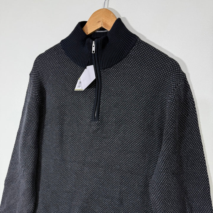 GOOD FELLOW HALF ZIP COTTON PULLOVER SWEATER BRAND NEW