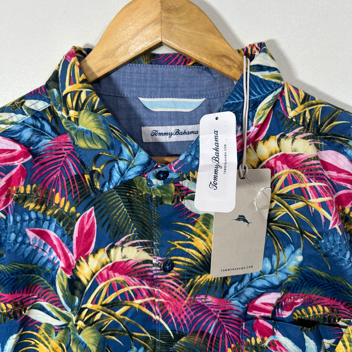 TOMMY BAHAMA SAFARI COLLAR HALF SLEEVES HAWAI SHIRT BRAND NEW