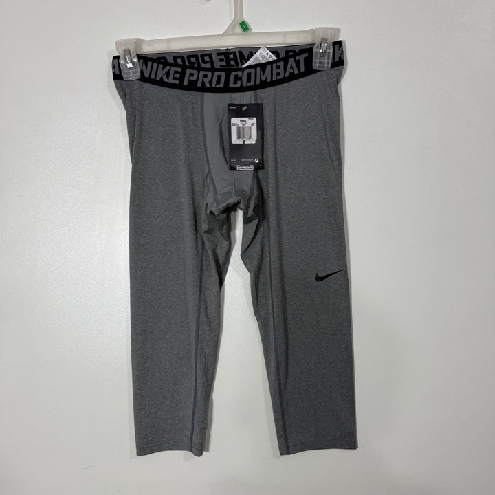 NIKE PRO COMBAT THREE QUARTER COMPRESSION TIGHTS BRAND NEW GREY COLOUR