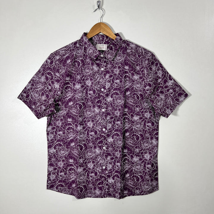 GEORGE BUTTON DOWN HALF SLEEVES SHIRT