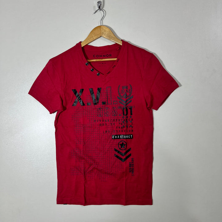 CONNOR V NECK COTTON TSHIRT