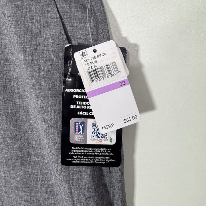 PGA TOUR PERFORMANCE SHORT BRAND NEW WITH STRETCH GREY COLOUR