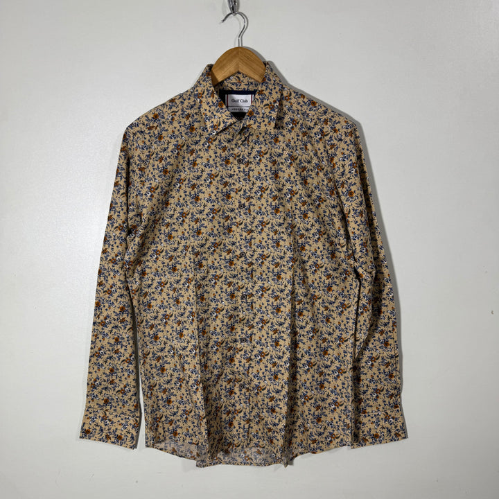 GOLF CLUB PRINTED CASUAL COTTON SHIRT BRAND NEW WITH STRETCH