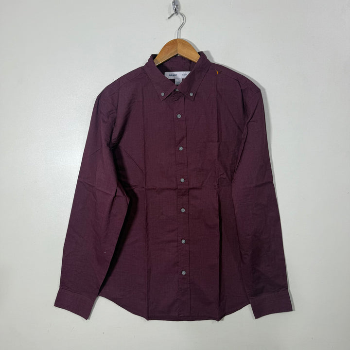 OLD NAVY SLIM FIT BUTTON DOWN CASUAL COTTON SHIRT