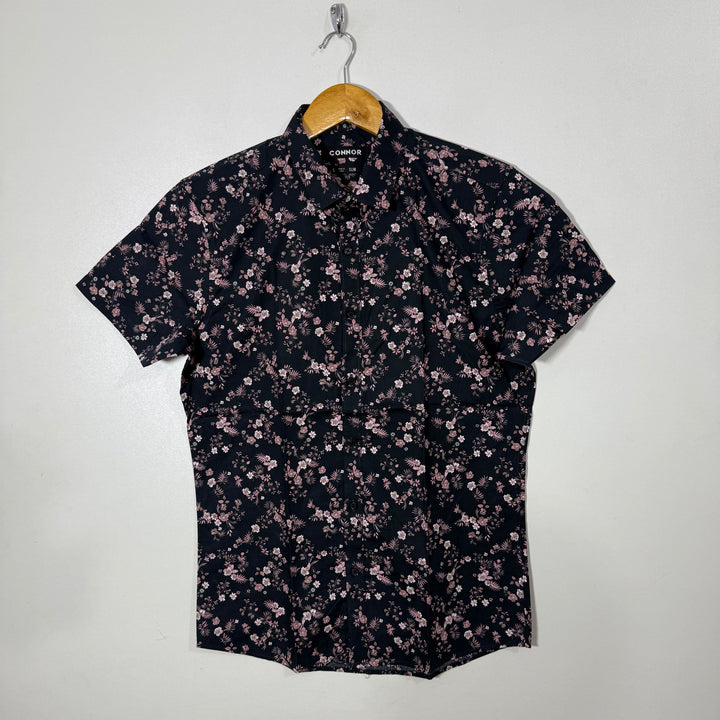 CONNOR SLIM FIT HALF SLEEVES COTTON SHIRT