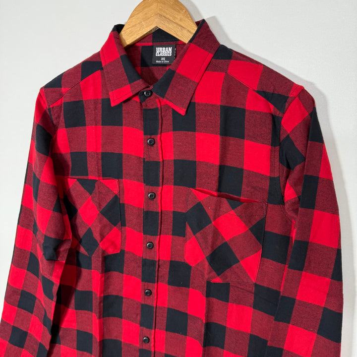 URBAN CLASSIC CHECKERED FLANNEL COTTON SHIRT