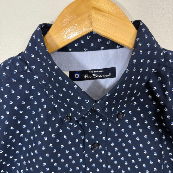 BEN SHERMAN BUTTON DOWN CASUAL COTTON SHIRT