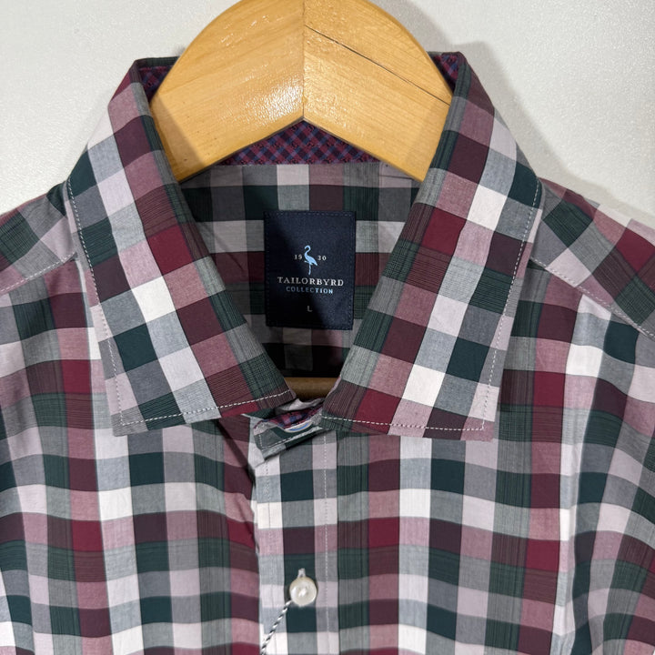 TAILOR BY RD SEMI FORMAL CHECKERED SHIRT BRAND NEW