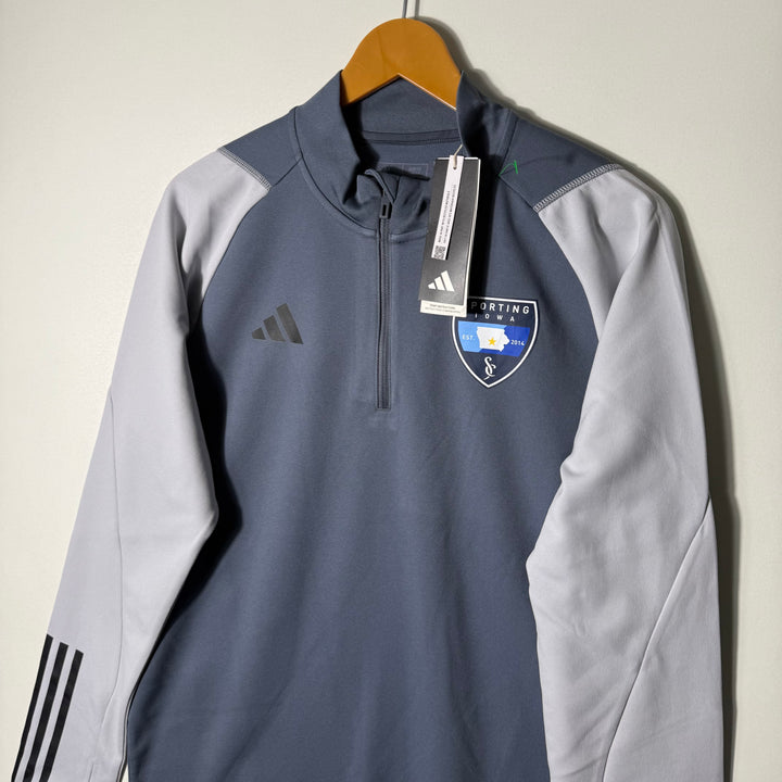 ADIDAS HALF ZIP SPORT PULLOVER BRAND NEW GREY COLOUR