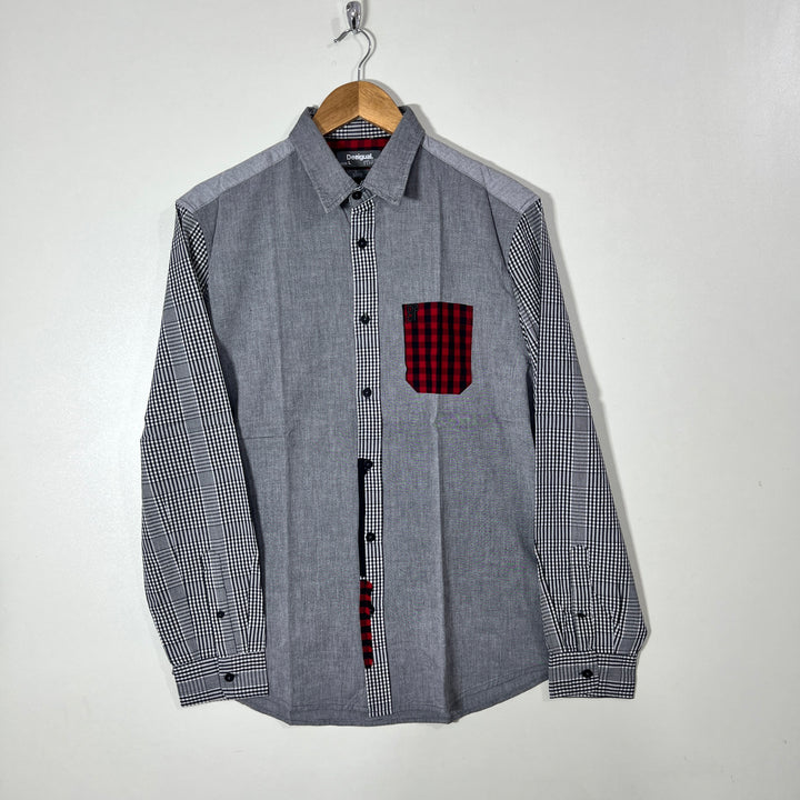DESIGUAL SLIM FIT CASUAL COTTON SHIRT