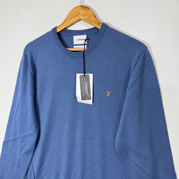 FARAH MADE IN ITALY MERINO WOOL SWEATER BRAND NEW