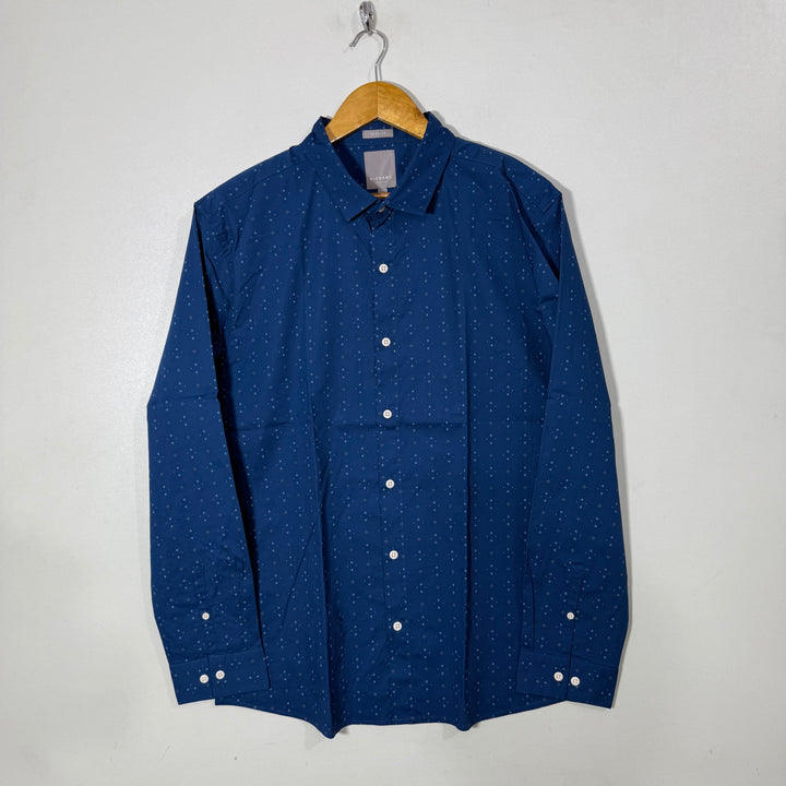 A FRAME REGULAR FIT PRINTED COTTON SHIRT WITH STRETCH