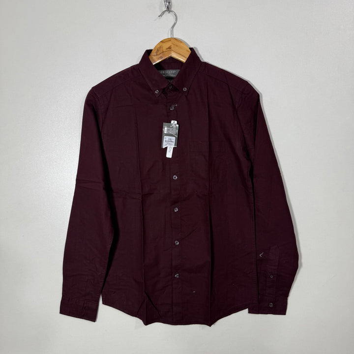 PRIMARK SLIM FIT  BUTTON DOWN OXFORD COTTON SHIRT BRAND NEW