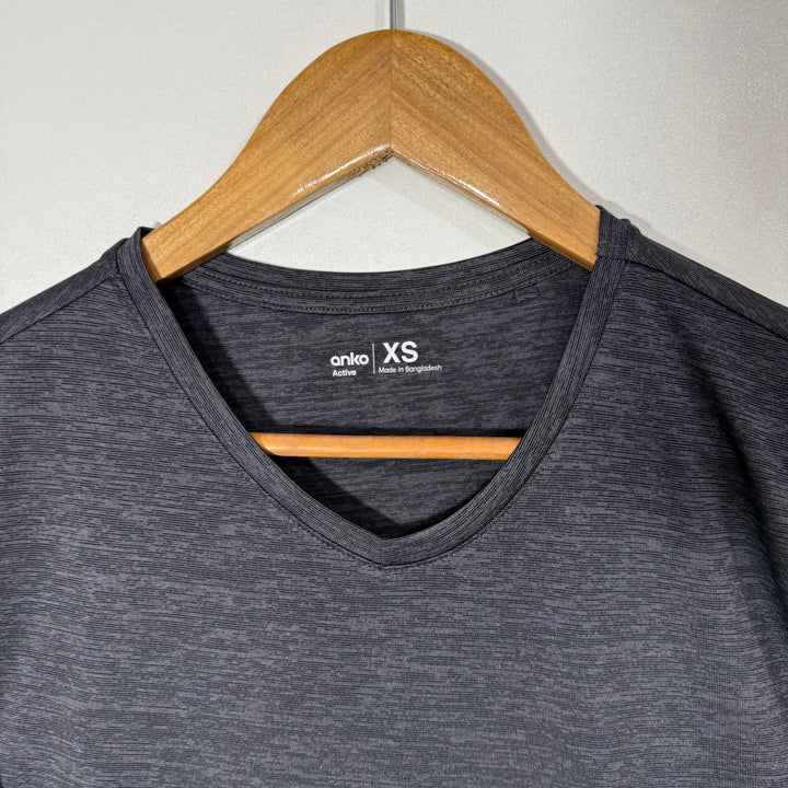 ANKO ACTIVE V NECK SPORT TSHIRT GREY COLOUR