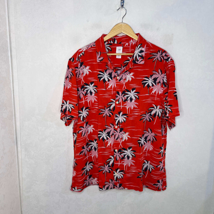 H&M SAFARI COLLAR HALF SLEEVES HAWAI SHIRT - JS BROTHERS 