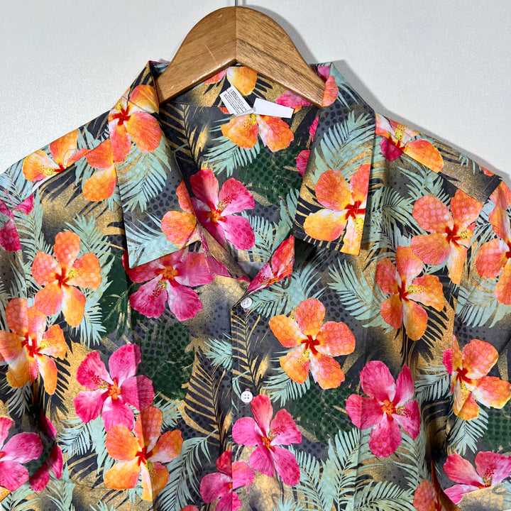 ADULT p/M SAFARI COLLAR HALF SLEEVES HAWAI SHIRT BRAND NEW