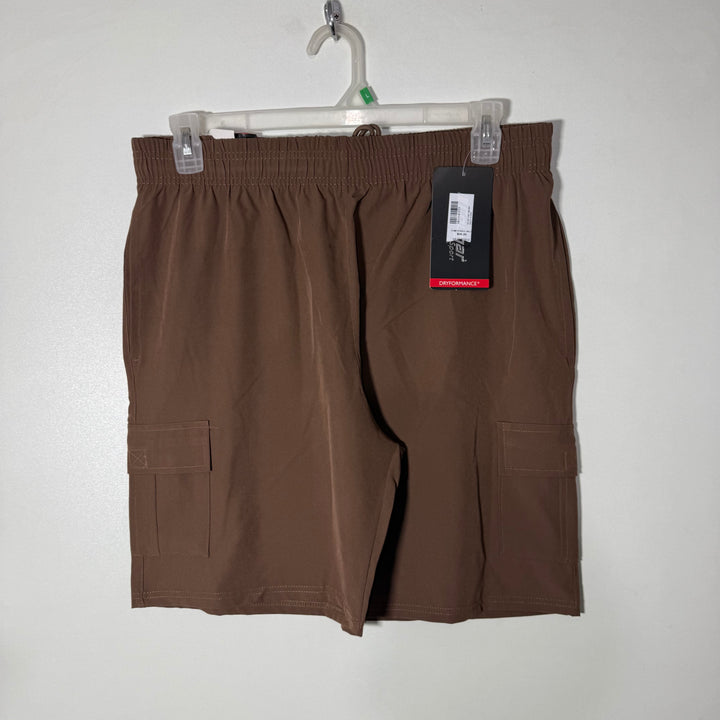 COUGAR WICKING BREATHABLE EASY CARE CARGO HYBRID SHORT BRAND NEW WITH STRETCH BROWN COLOUR