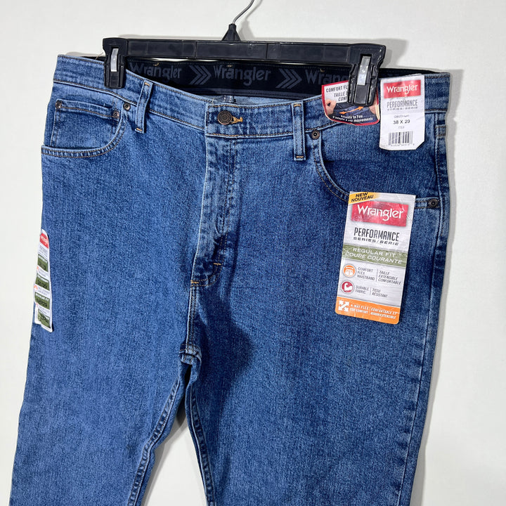 WRANGLER STRAIGHT FIT COMFORT STRETCH WAISTBAND DENIM PANT BRAND NEW WITH STRETCH