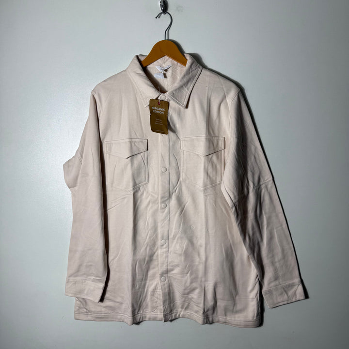 COTTON THREAD OVERSIZED DOUBLE POCKETS COTTON SHIRT BRAND NEW
