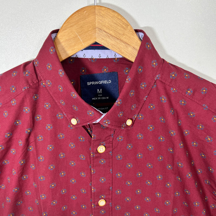 SPRINGFIELD CUSTOM FIT BUTTON DOWN CASUAL COTTON SHIRT