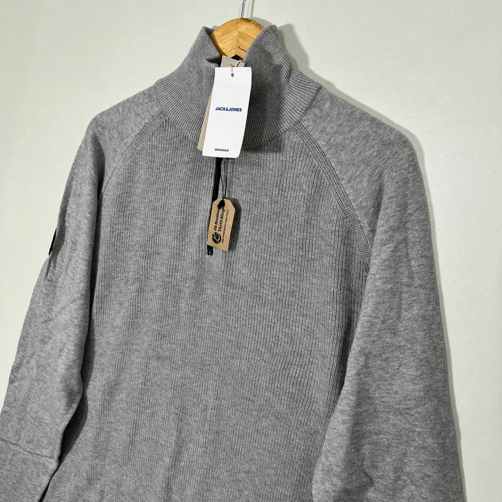 JACK & JONES HALF ZIP SWEATER PULLOVER BRAND NEW