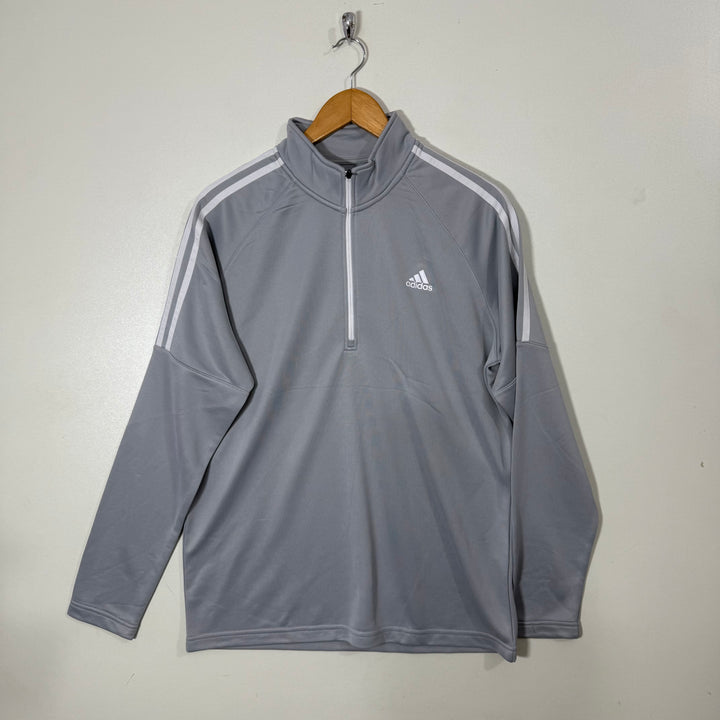 ADIDAS GOLF HALF ZIP SPORT PULLOVER GREY COLOUR INNER FLEECE