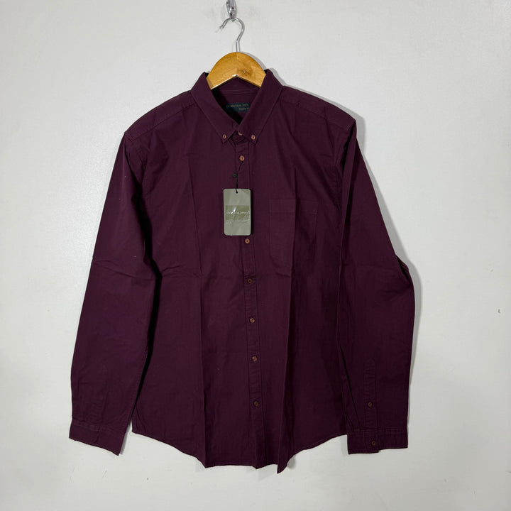PIAZA ITALIA MAN BUTTON DOWN OXFORD COTTON SHIRT BRAND NEW