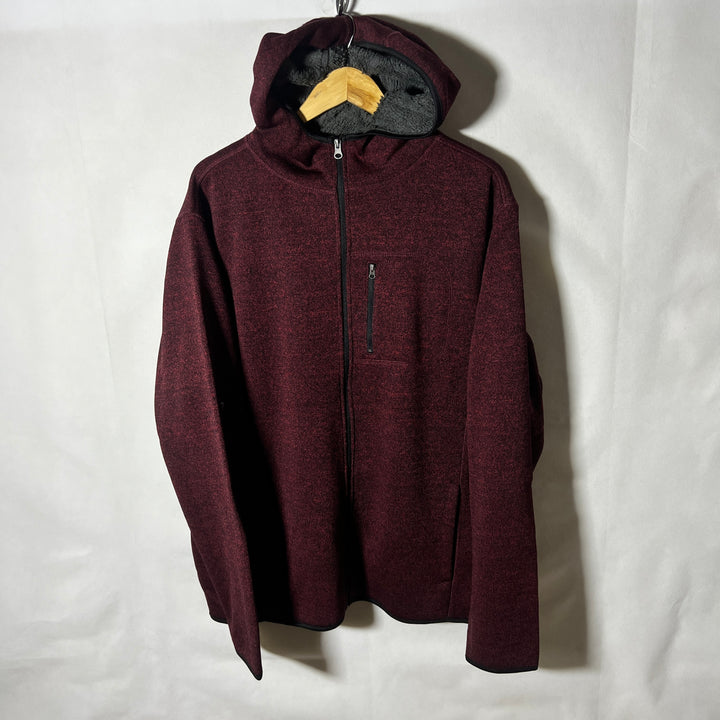 GEORGE FULL ZIP SWEATER INNER FLEECE WITH HOOD