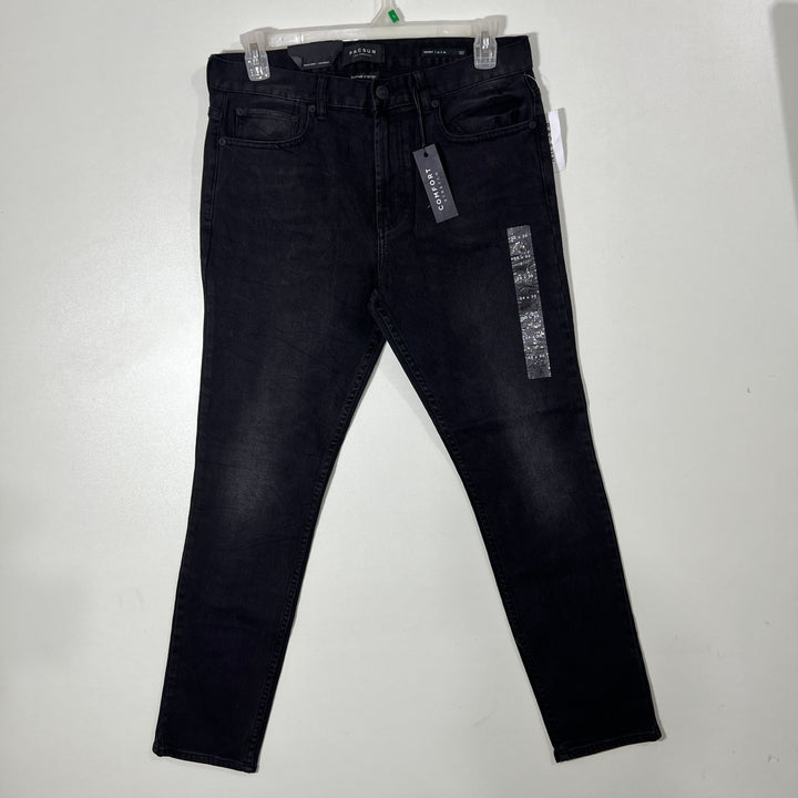 PACSIN SKINNY FIT DENIM PANT BRAND NEW WITH STRETCH DARK GREY