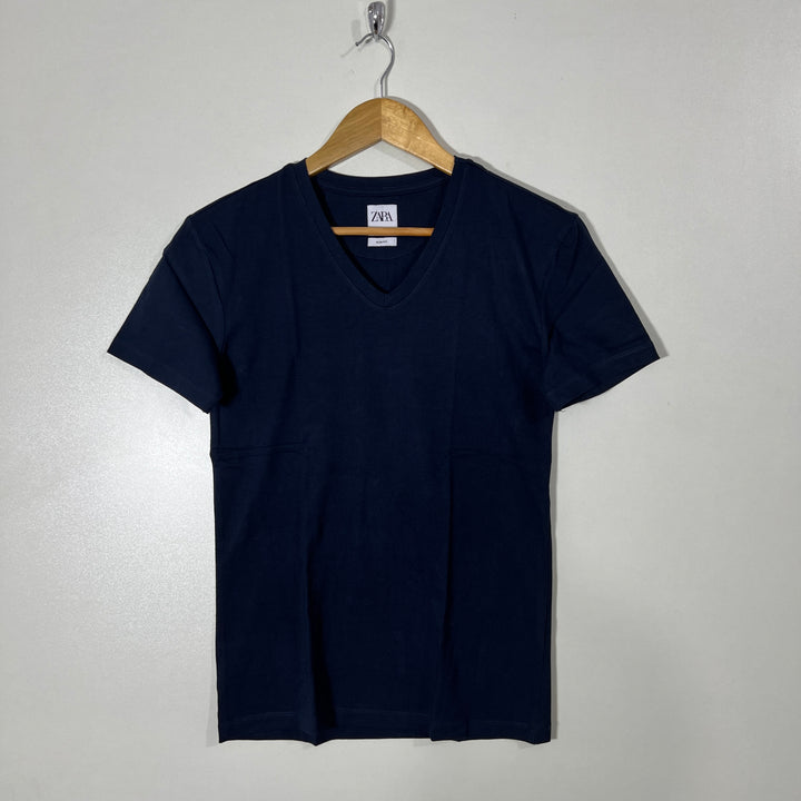 ZARA V NECK COTTON TSHIRT