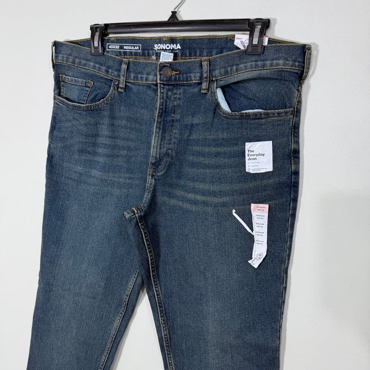 SONOMA EVERYDAY JEANS REGULAR FIT DENIM PANT BRAND NEW WITH STRETCH