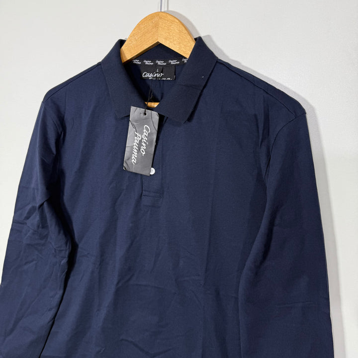 CASINO PAUMA LONG SLEEVES COTTON POLO TSHIRT BRAND NEW BLUE COLOUR