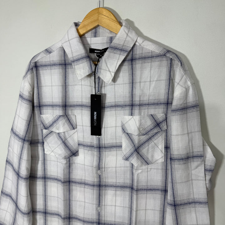 NOVA FASHION DOUBLE POCKETS COTTON SHIRT BRAND NEW