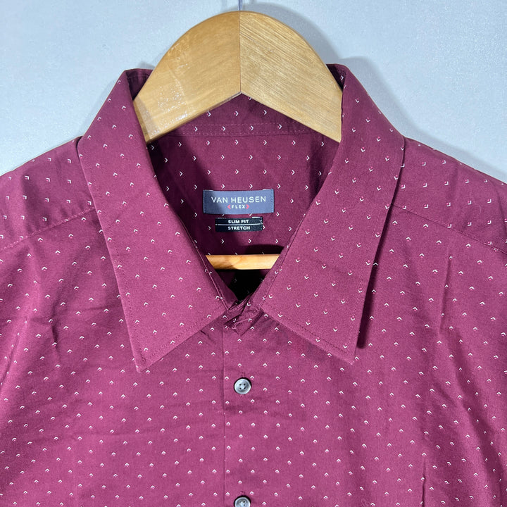 VAN HEUSEN FLEX SLIM FIT COTTON SHIRT WITH STRETCH