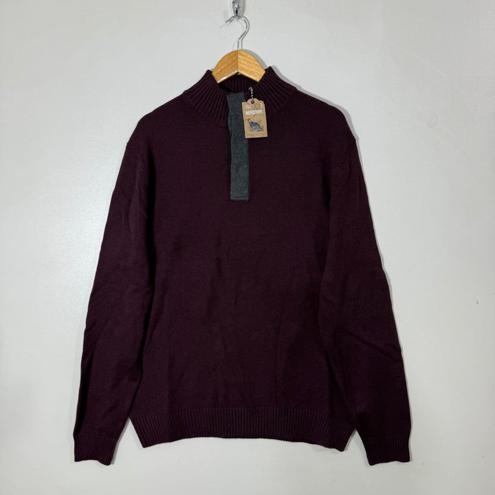 REFECTORY 4 BUTTON KARDIGAN COTTON SWEATER BRAND NEW