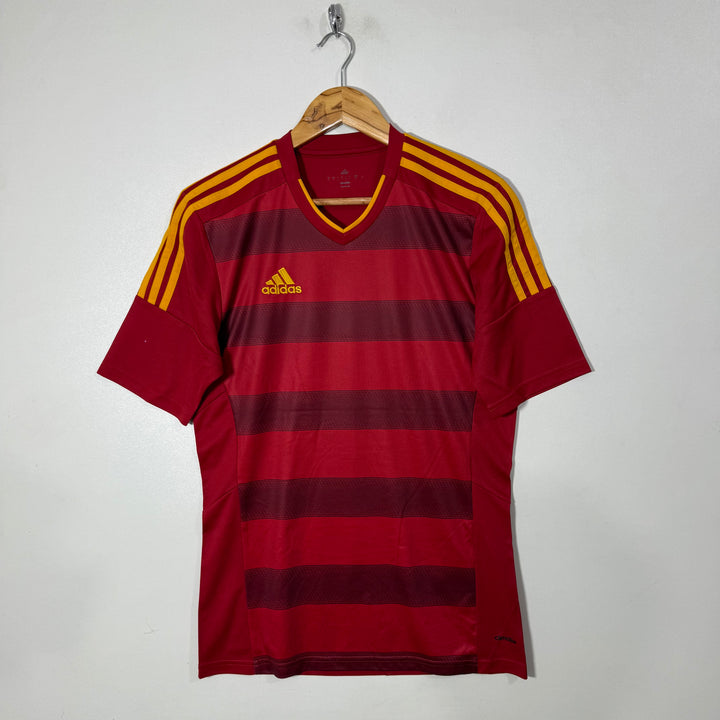 ADIDAS CLIMALITE V NECK FOOTBALL TSHIRT